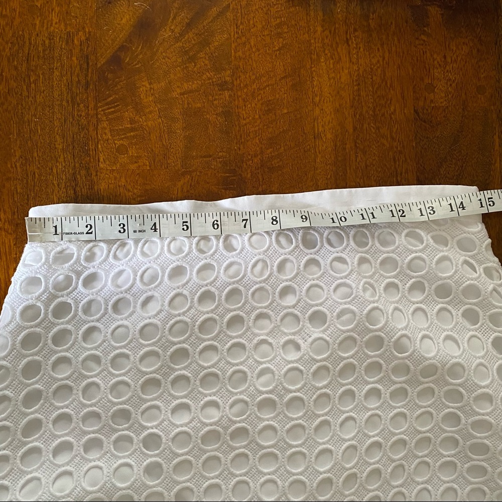 Banana Republic White Eyelet Open Circle Pencil Skirt - Picture 7 of 9